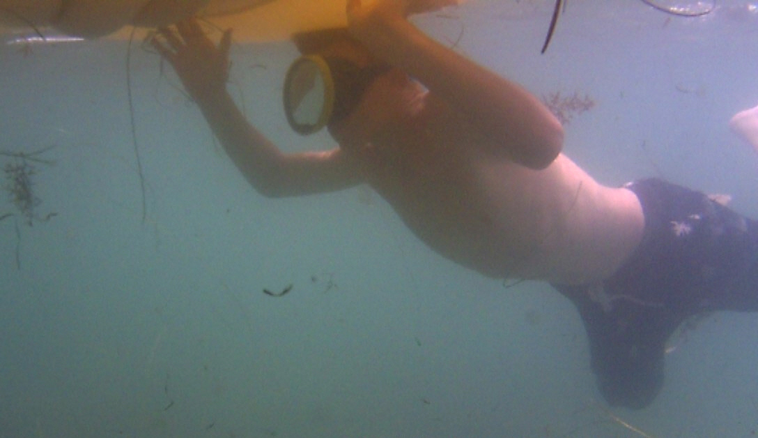 Отработка подводного плавания